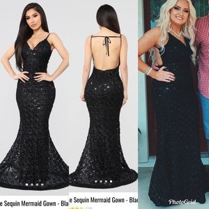 Black Sequin Dress from Fashion Nova🖤